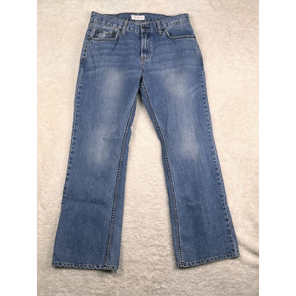 Bullhead Loma Jeans Mens 31x30 Blue Bootcut Relaxed Medium Wash Baggy Distressed